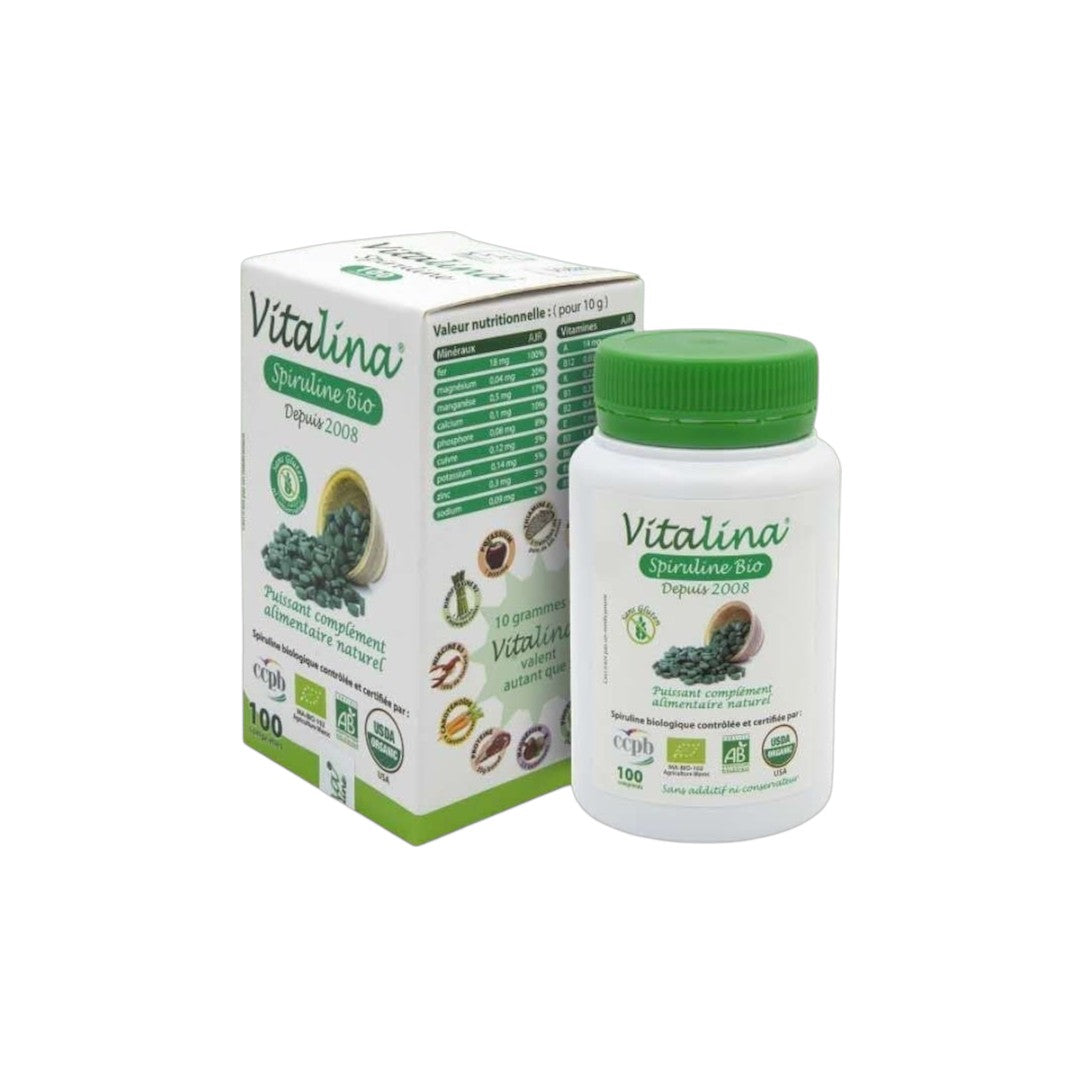 VITALINA Spiruline Bio & Naturelle 200 Comprimés