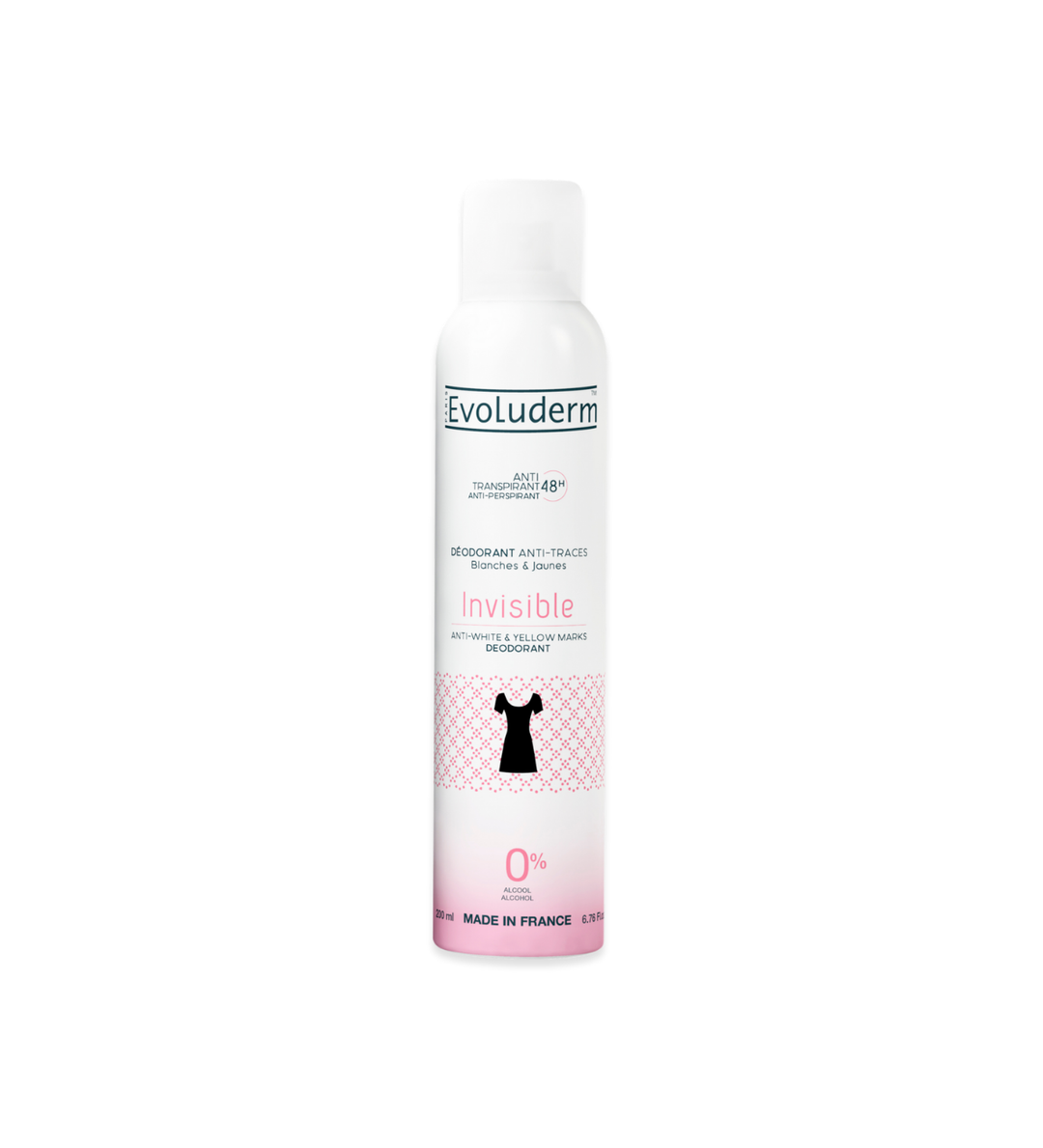 Déodorant Anti-Transpirant 48H Anti-Traces Blanches & Jaunes Invisible