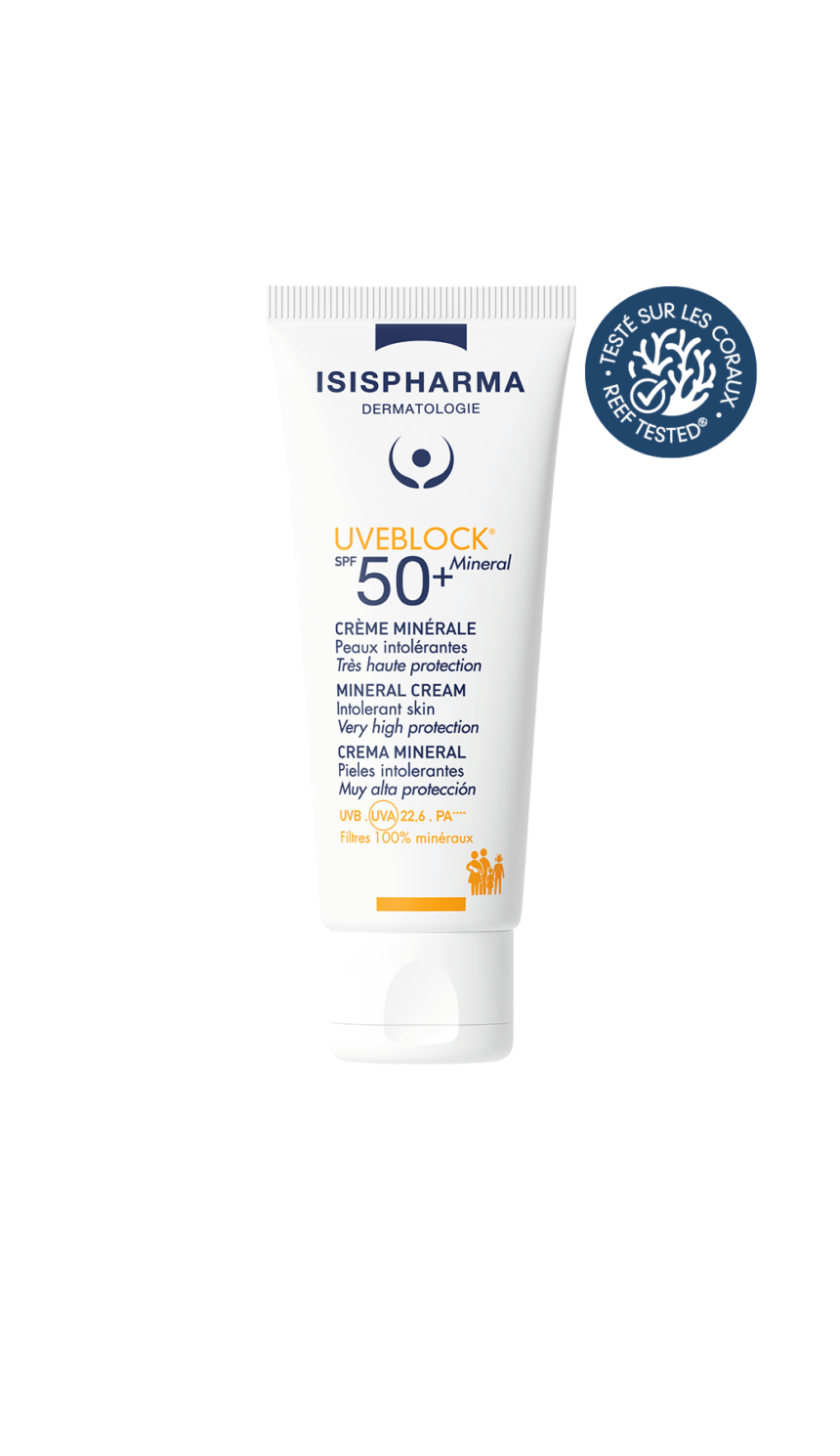 Uveblock SPF50+ Mineral - Crème minérale teintée - Peaux intolérantes 40ml