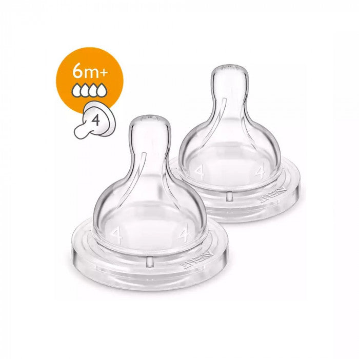 AVENT 2 TETINES-6M+ / 4T