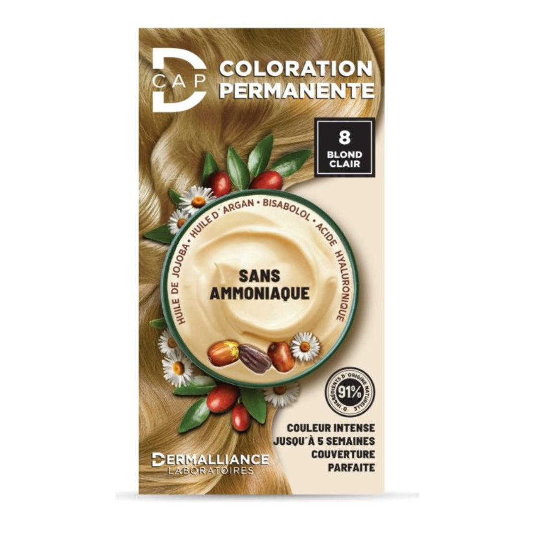 D-CAP COLORATION PERMANENTE # 8 BLOND CLAIR