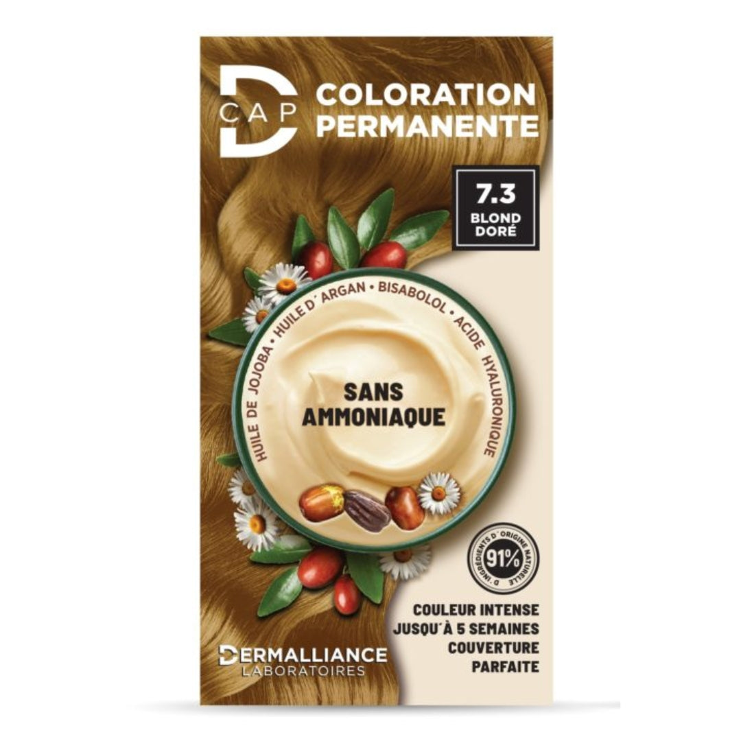 D-CAP COLORATION PERMANENTE # 7.3 BLOND DORE
