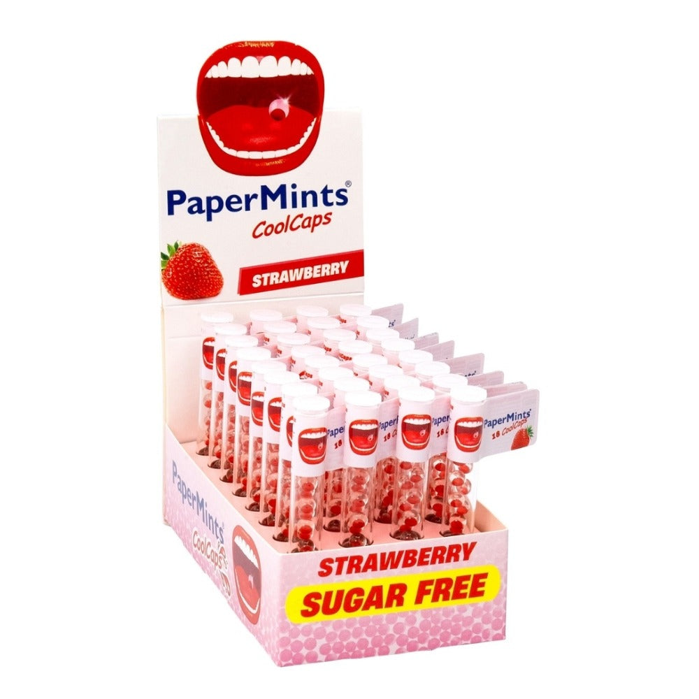 PAPERMINTS COOL CAPS FRAISE BOITE 18U