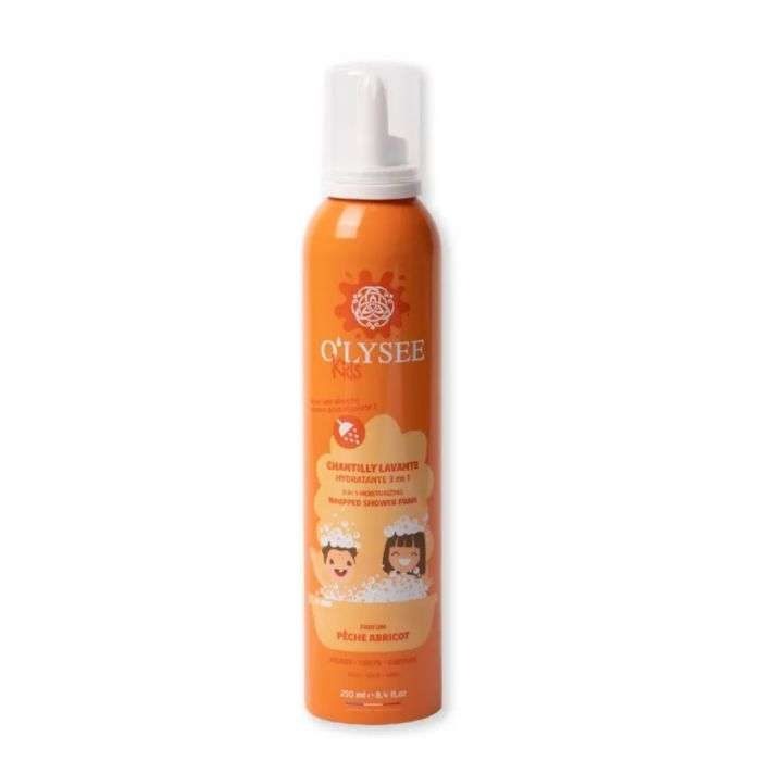 OLYSEE MOUSSE KIDS 3 EN 1 PECHE ABRICOT 250 ML