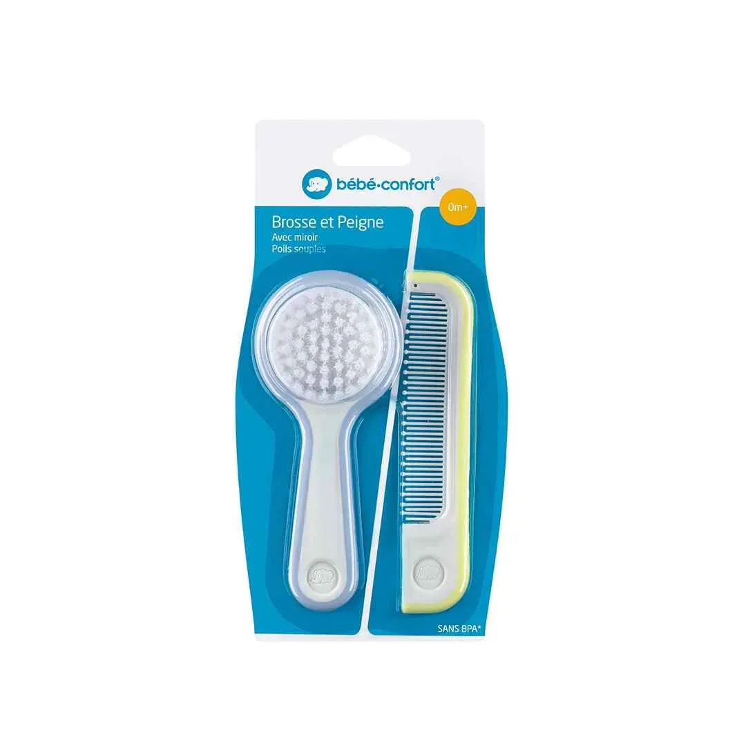 BB CONF BROSSE ET PEIGNE AVEC MIROIR - PB JAUNE