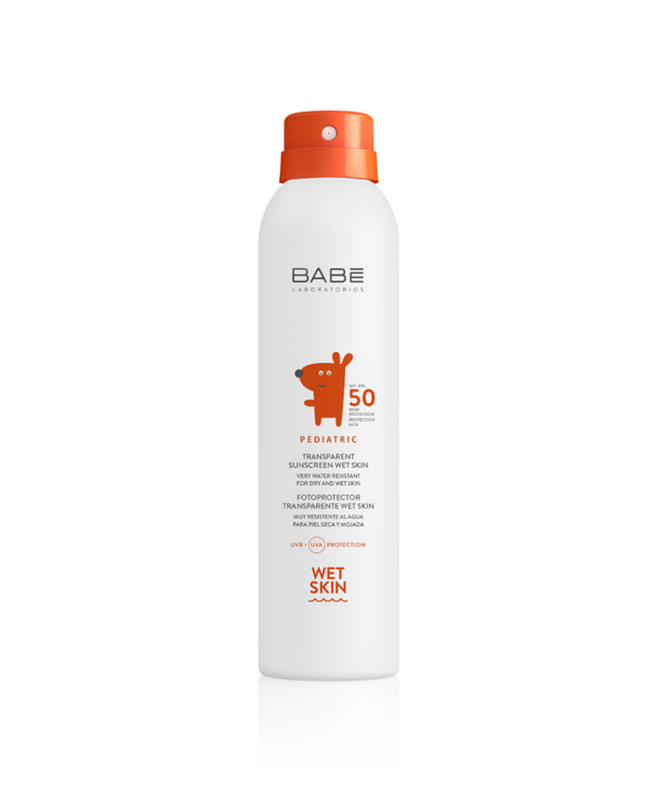 BABE CREME SPRAY SOLAIRE TRANSPARENTE PEAU MOUILLE  SPF 50 200 ML