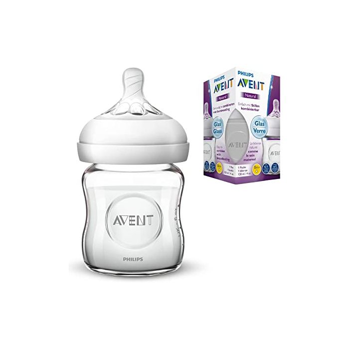 AVENT BIBERON NATURAL EN VERRE 120 ML SCF051/17