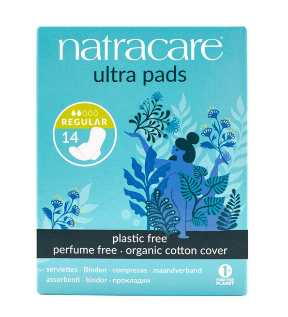 0782126003058-1.png NATRACARE SERVIETTE ULTRA REGULIER + WINGS 14Unités – Image 1