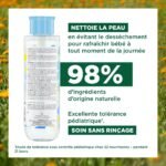 Klorane - Eau nettoyante sans rinçage au Calendula apaisant - Bébé - Peau normale 400 ml – Image 2