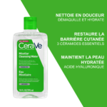 CeraVe Eau Micellaire Démaquillante Hydratante Peau Normale à Sèche | 295ml – Image 2