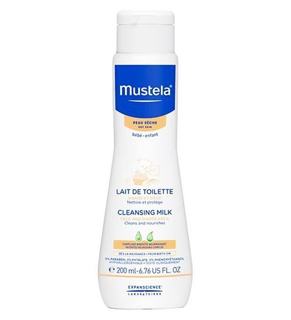 3504105028626-1.jpg Mustela Lait de Toilette Bébé - 200 ml – Image 1