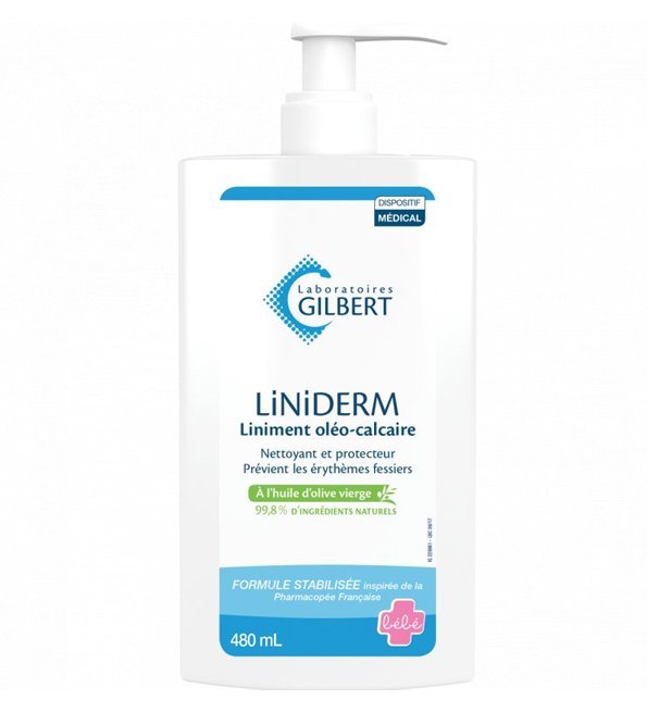 3518646127540-1.jpg Gilbert Liniderm Liniment Oléo-Calcaire Flacon-Pompe - 480 ml – Image 1
