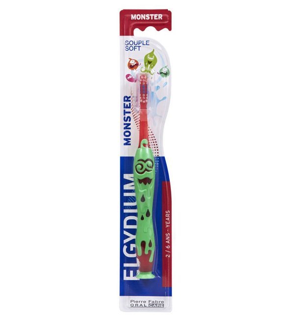 3577056008085-1.jpg Elgydium Kids Monster - Brosse à dents 2-6 Ans – Image 1