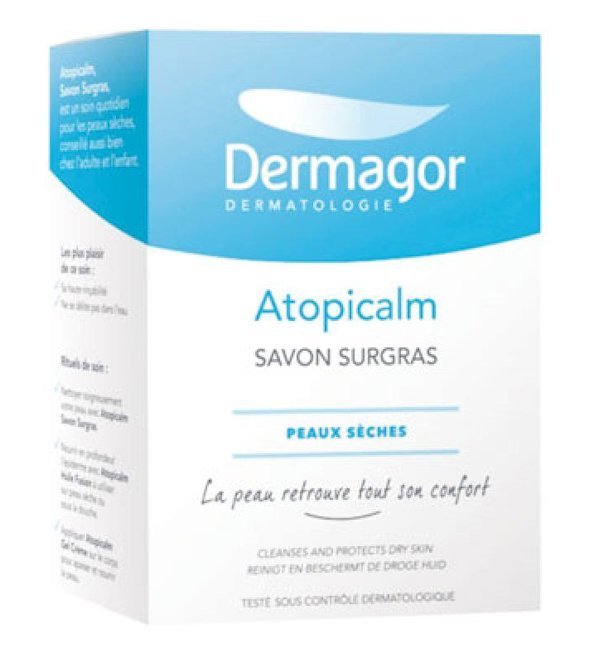 3700322548057-1.jpg Dermagor - Atopicalm Savon surgras peaux sèches - 150 g – Image 1