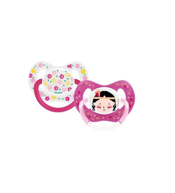 3700763502168.jpg Dodie 2 Sucette Physio P51 +18mois Duo Fille Indienne – Image 1