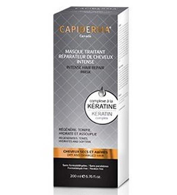 818118002584-2-1.jpg Capiderma - Masque Traitant Réparateur de Cheveux Intense à la Kératine - 200 ml – Image 1