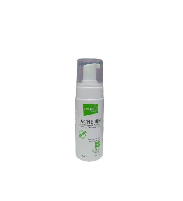 93ab8795-0694-4de4-ace4-b10765d4c577-removebg-preview-1-1-1.jpg Evawin Acnewin Mousse Nettoyant Purifiante 150ml – Image 1