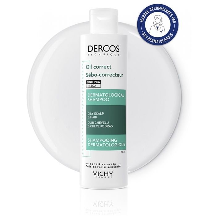 AAAIA07831_img2.jpg Vichy Dercos Shampoing Traitant Sébo-Correcteur Cheveux Gras | 200ml – Image 1