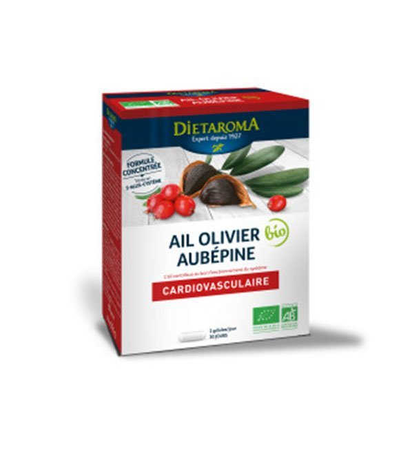 AIL-OLIVIER-1.jpg Dietaroma Ail olivier Aubepine 60gelules – Image 1