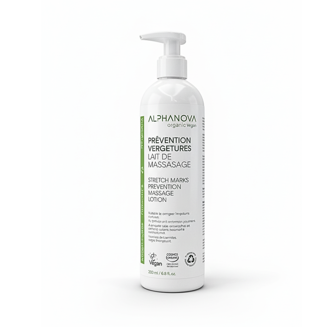 Alphanova-Lait-de-massage-Prevention-vergetures-400ml.png Alphanova Lait De Massage Prevention Vergetures 400ml – Image 1
