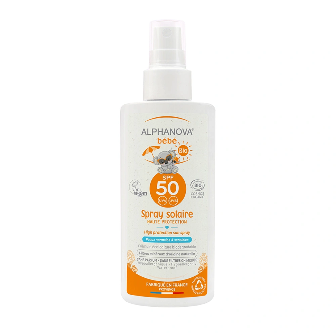 Alphanova-spray-solaire-bebe-spf50-125g.png Alphanova Spray Solaire Bebe Spf50 125g – Image 1