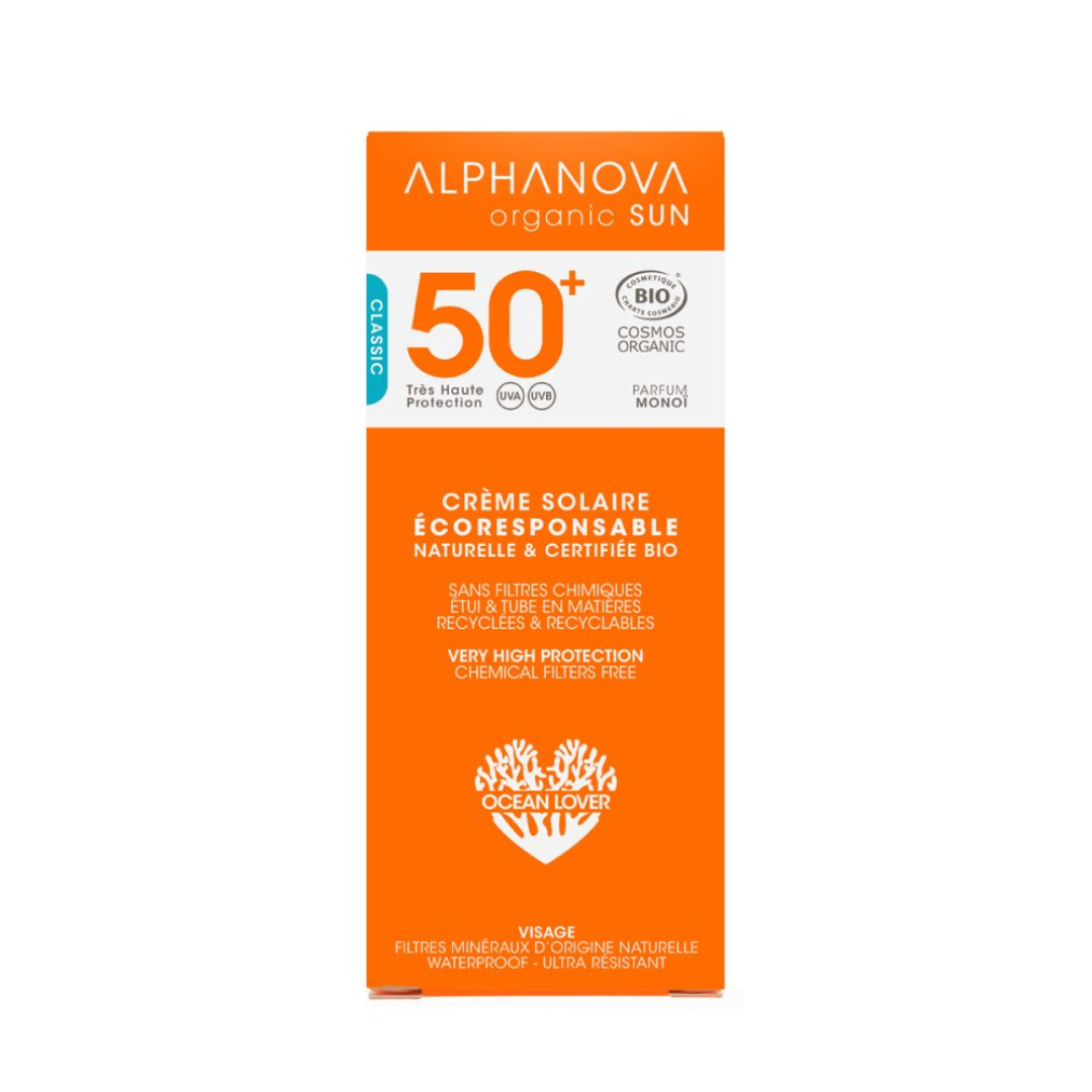 Alphanova-sun-creme-solaire-spf50-50g.png Alphanova Sun Creme Solaire Spf50+ 50g – Image 1
