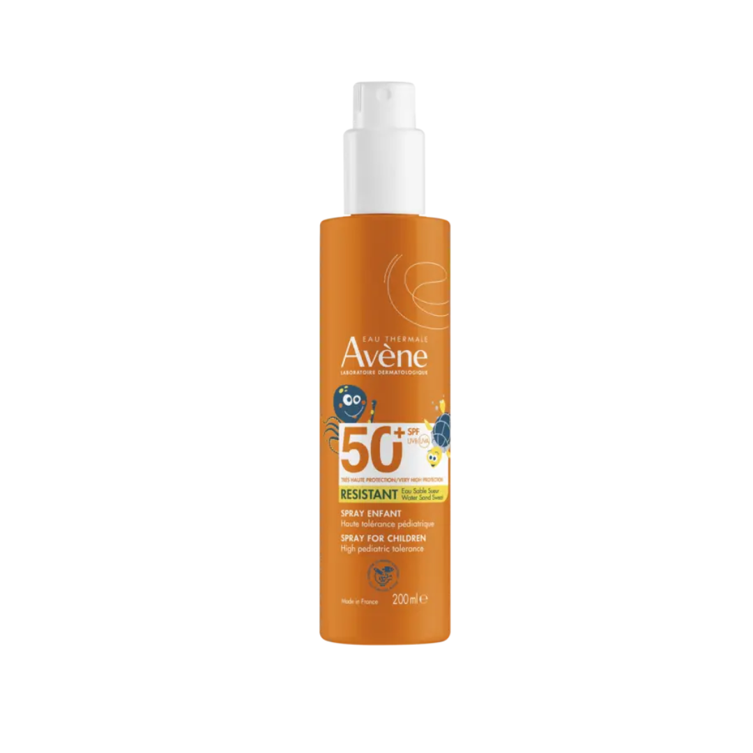 Av-Ecran-Solaire-Resistant-Spray-Enfant-spf50-200ml.png Eau Thermale Avène - Spray enfant SPF 50+ 200 ml – Image 1