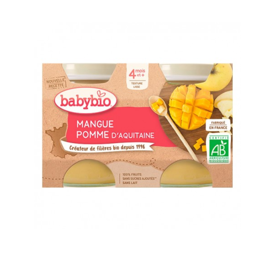BABYBIO-PETIT-POT-MANGUE-POMME-2130G-2.png BABYBIO PETIT POT MANGUE POMME 2 x 130G – Image 1