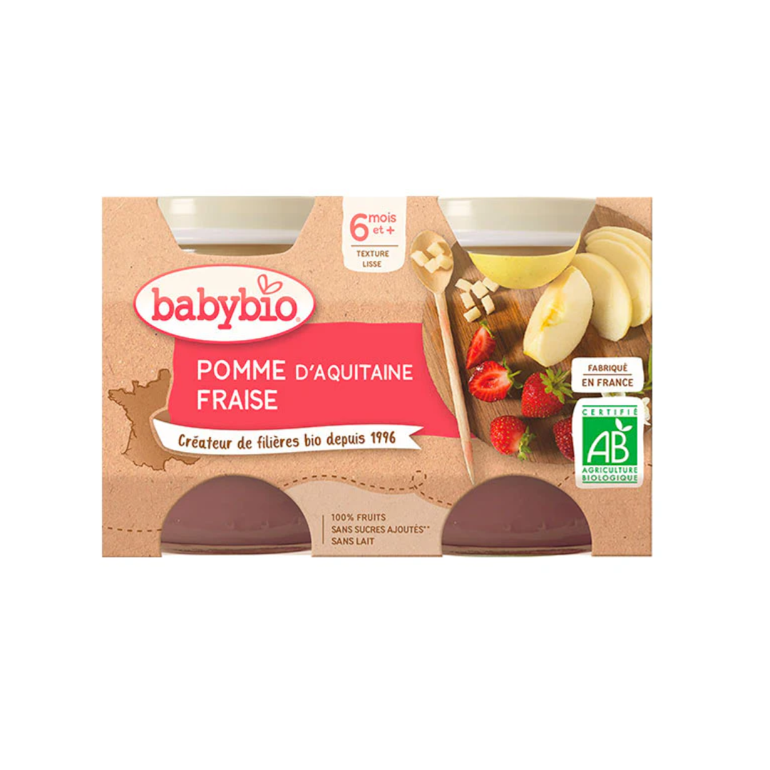 BABYBIO-PETIT-POT-POMME-FRAISE-2130G-2.png BABYBIO PETIT POT POMME FRAISE 2 x 130G – Image 1