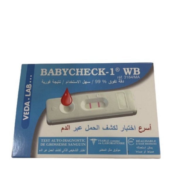 Babycheck-1-test-de-grossesse-sanguin-Auto-diagnostic-1.jpg Babycheck 1 Test de Grossesse Sanguin Auto-Diagnostic – Image 1