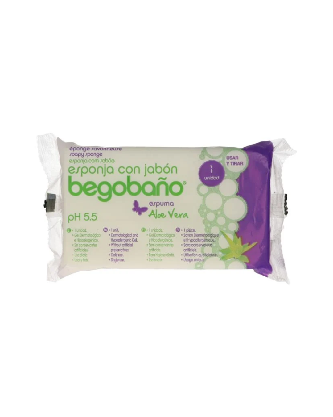 Begobano-eponge-savonneuse-Aloe-vera-7.513-cm-1.png Begobano Eponge Savonneuse Aloe Vera 7.5 x 13 cm – Image 1