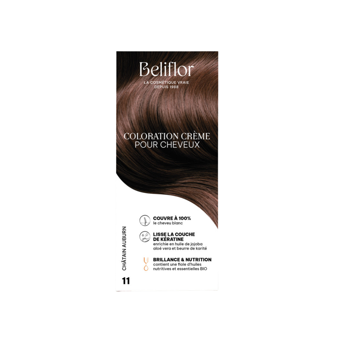 Beliflor-Coloration-N°11-Chatain-Auburn.png Beliflor Coloration N°11 Chatain Auburn – Image 1