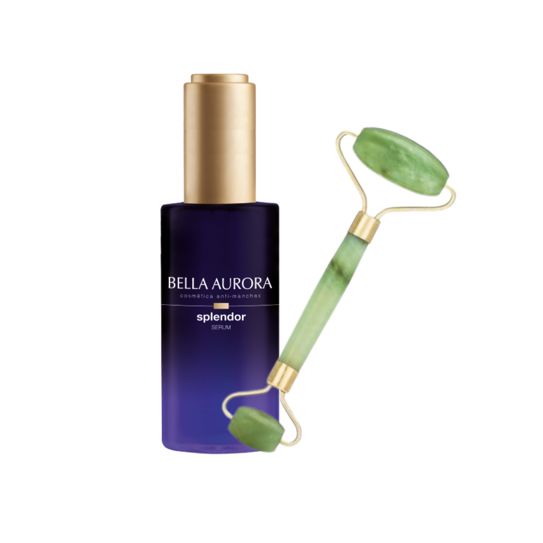 Bella-Aurora-Splendor-Serum-Illum.-Nuit-30mlRolleur-de-Massage-Pack-1.png Bella Aurora Splendor Serum+ Rouleau de Jade Offert – Image 1