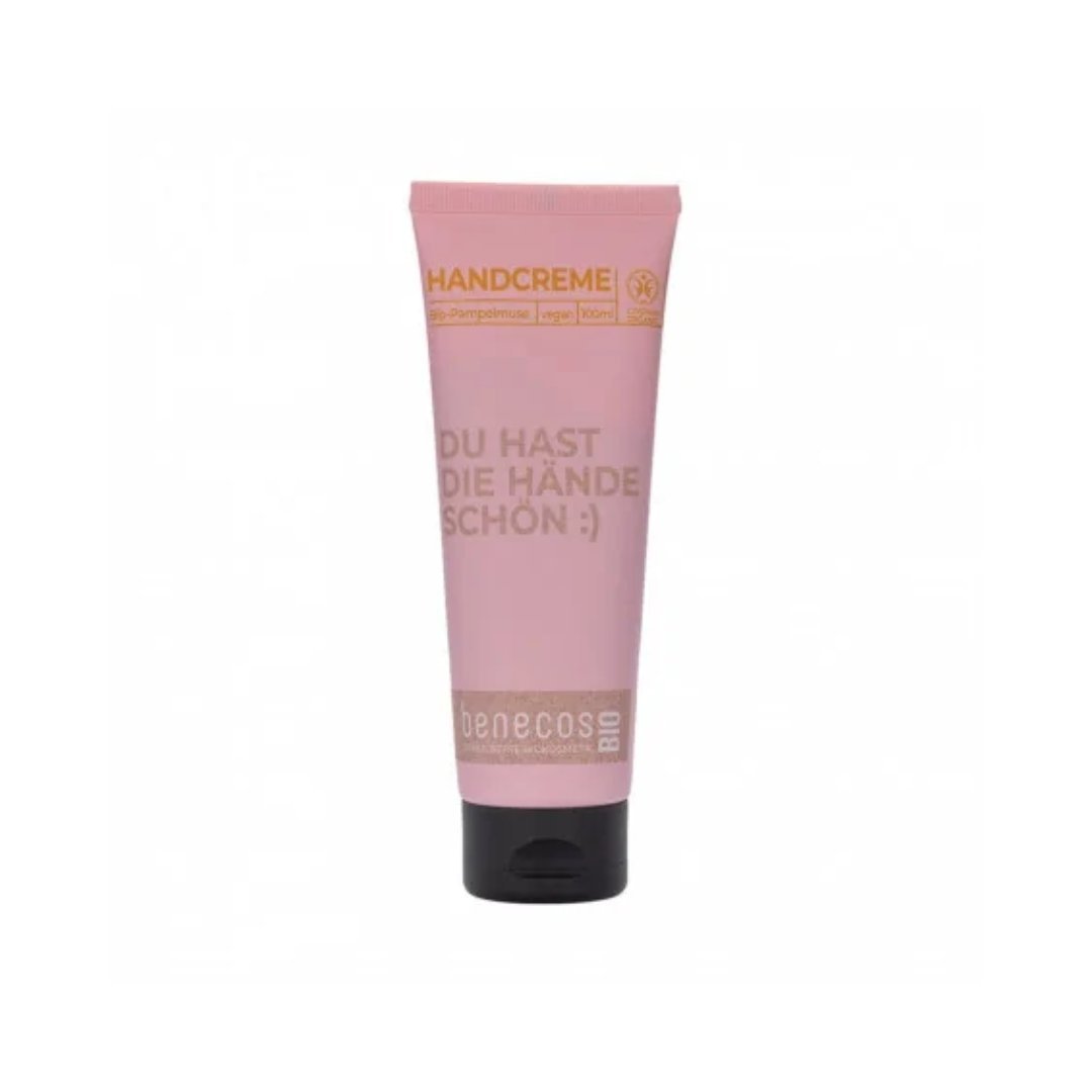 Benecosbio-hand-cream-your-hands-will-be-grape-ful-100ml-2.jpg Benecos Bio Crème Mains Pamplemousse 100ml – Image 1