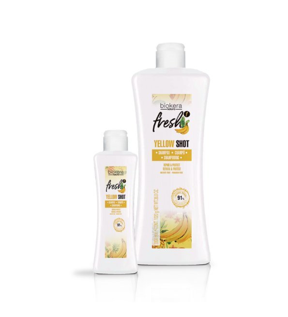 Biokera-Fresh-Yellow-ShoT-Shamp-300ml-1.jpg Biokera Fresh Yellow ShoT Shampoing 300ml – Image 1