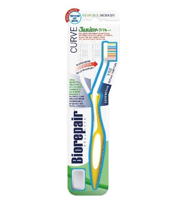 Biorepair-bad-Junior-6-12-ans-Medium-soft-1.jpg Biorepair Brosse A dents Junior 6-12 Aans Medium soft – Image 1