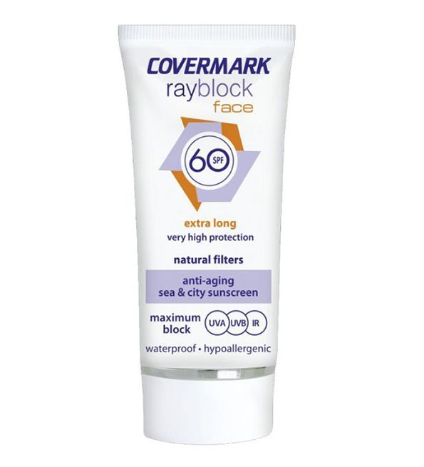 COVERMARK-Rayblock-Face-SPF60-8-heures-de-durabilites-Visage-50ml-1.jpg Covermark rayblock face Beige spf60 50ml – Image 1