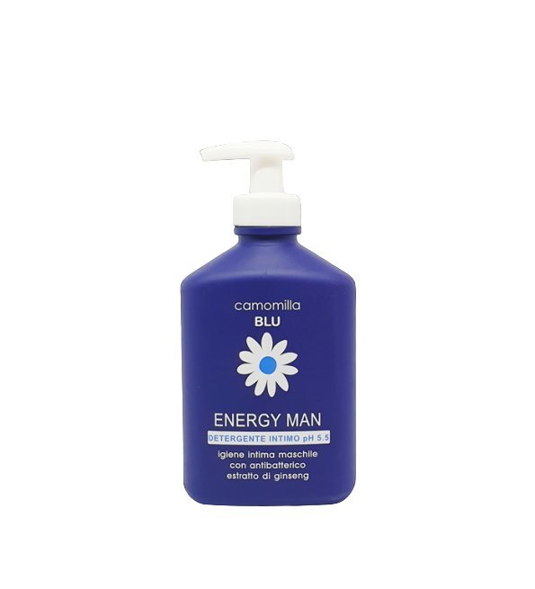 Camomilla-Blu-Energy-man-Nett-intime-ph-5.5-300ml-1.jpg Camomilla Blu Energy Man Nettoyant Intime ph 5.5 300ml – Image 1