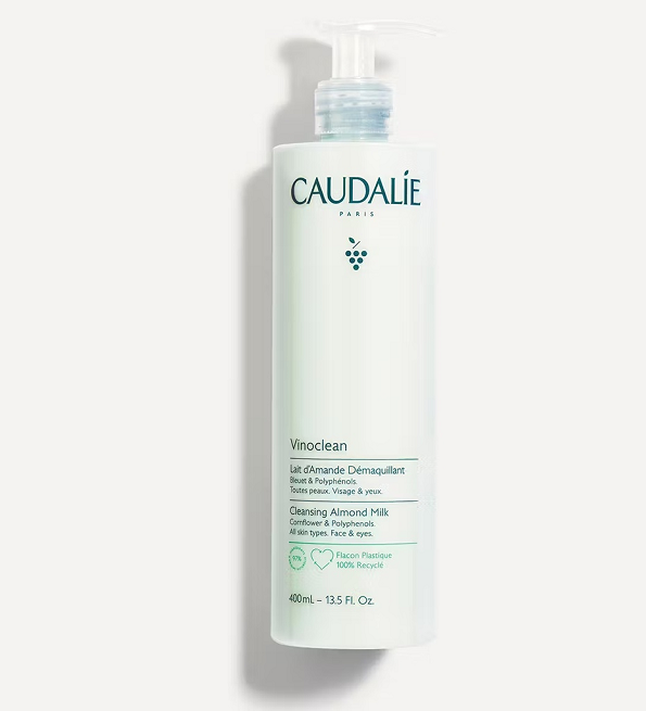 Caudalie-vinoclean-lait-400ml-1.png CAUDALIE VINOCLEAN LAIT D’AMANDE DÉMAQUILLANT 400 ML – Image 1