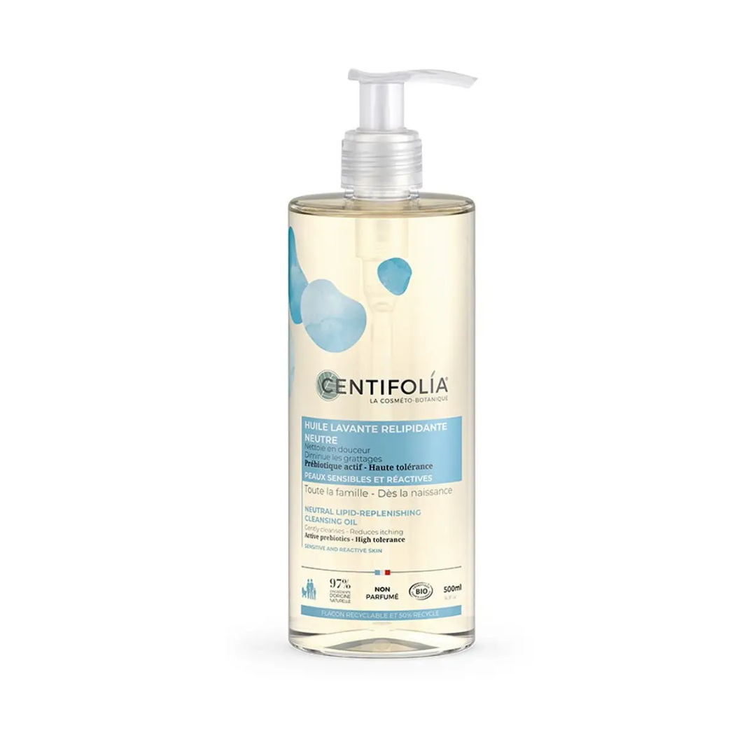 Centifolia-Huile-Lavante-Relipidante-Neutre-500ml-1.png Centifolia Huile Lavante Relipidante Neutre 500ml – Image 1