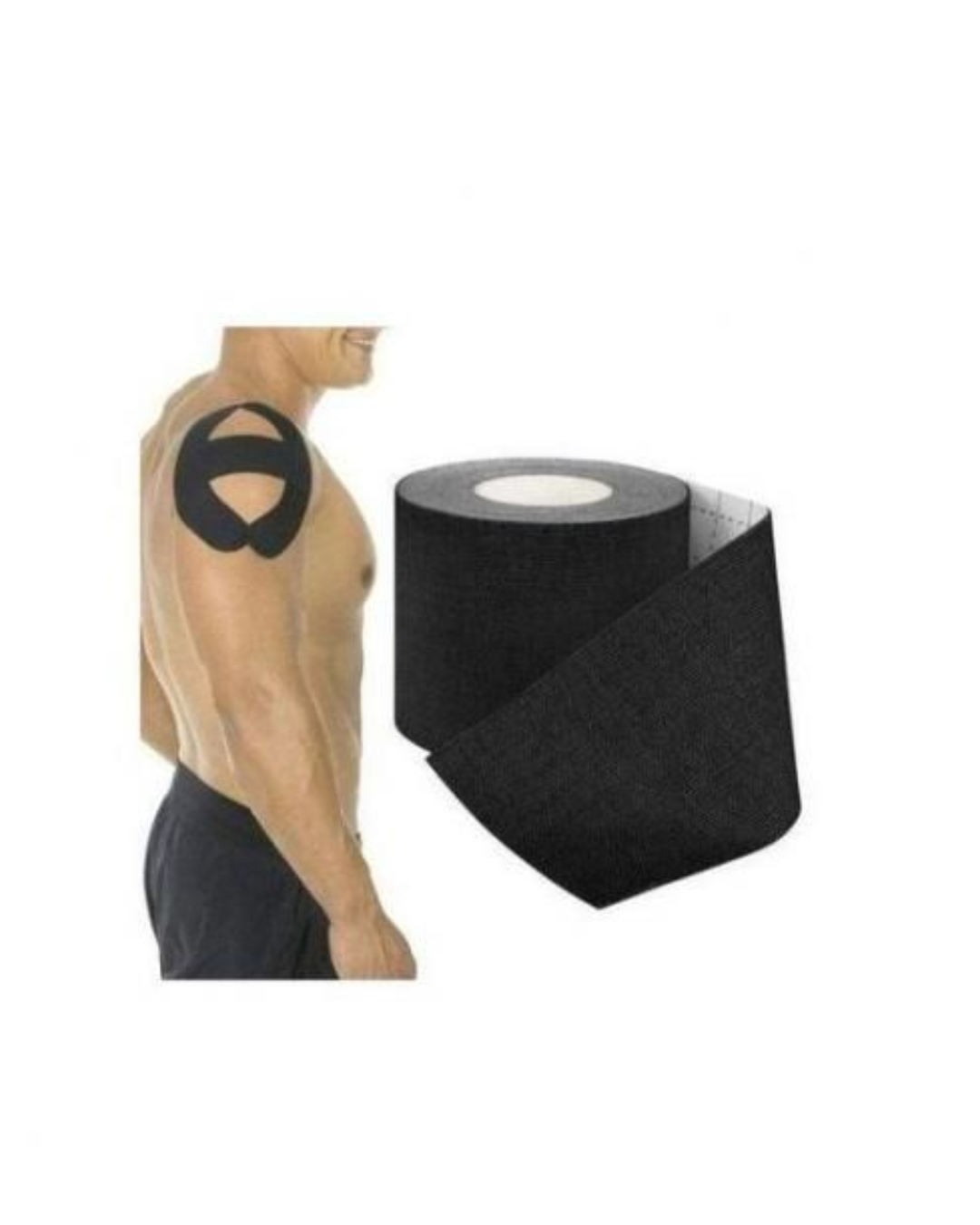 Comfort-Bande-Kinesiologie-5m5cm-Noir-1.png Comfort Bande Kinesiologie 5m x 5cm Noir – Image 1