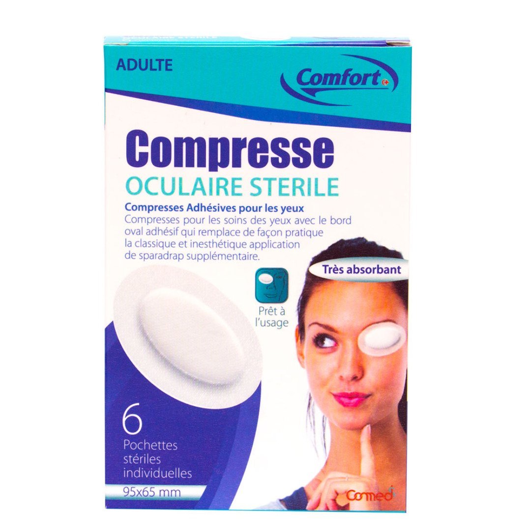 Comfort-compresse-oculaire-Adulte-6pcs-1.jpg Comfort Compresse Oculaire Adulte 6 Pieces – Image 1