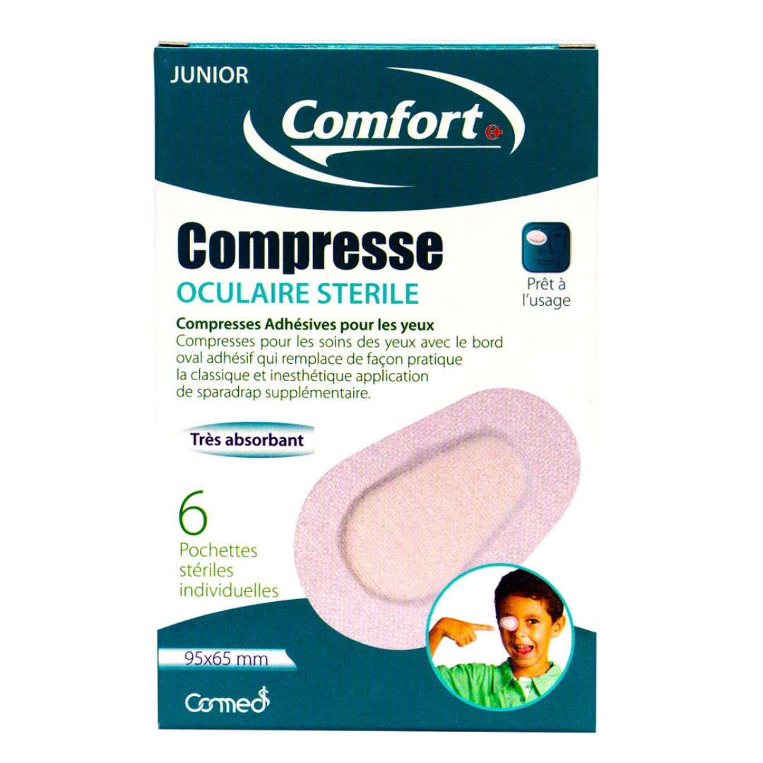 Comfort-compresse-oculaire-junior-10pcs-1.png Comfort Compresse Oculaire Junior 10 Pieces – Image 1