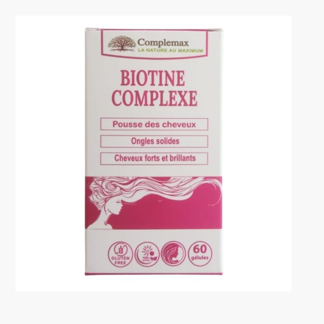 Complemax-Biotine-complexe-60-gelules.jpg Complemax Biotine Complexe 60 Gelules – Image 1