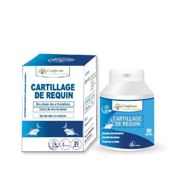 Complemax-cartillage-de-requin-400mg-90-gelules-1.jpg Complemax Cartillage De Requin 400mg 90 Gelules – Image 1