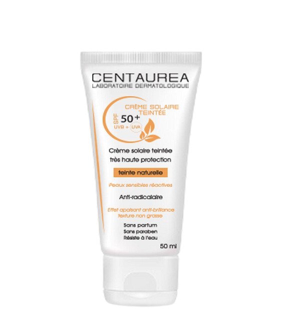 Creme-solaire-teinte.jpg CENTAUREA Crème Solaire Teinté Spf50+ – Image 1