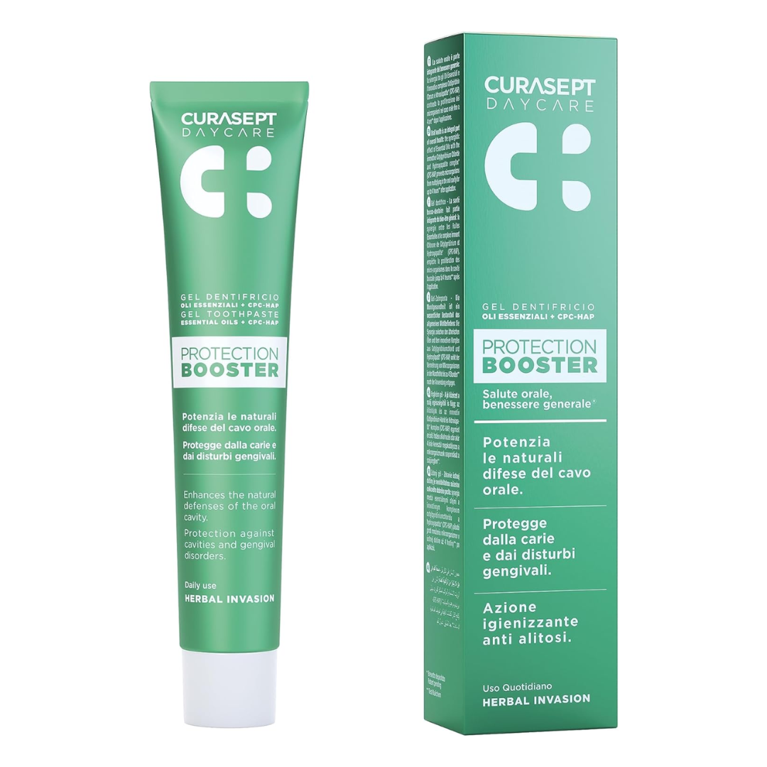 Curasept-Daycare-dent-booster-Herbal-invasion-75ml.png Curasept Daycare Dentifrice Booster Herbal Invasion 75ml – Image 1