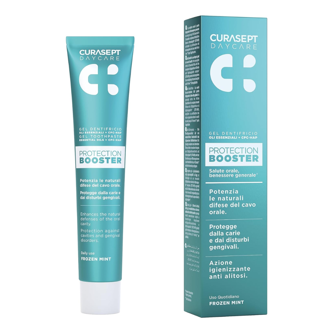 Curasept-Daycare-dent-booster-menthe-glace-75ml.png Curasept Daycare Dentifrice Booster Menthe Glace 75ml – Image 1