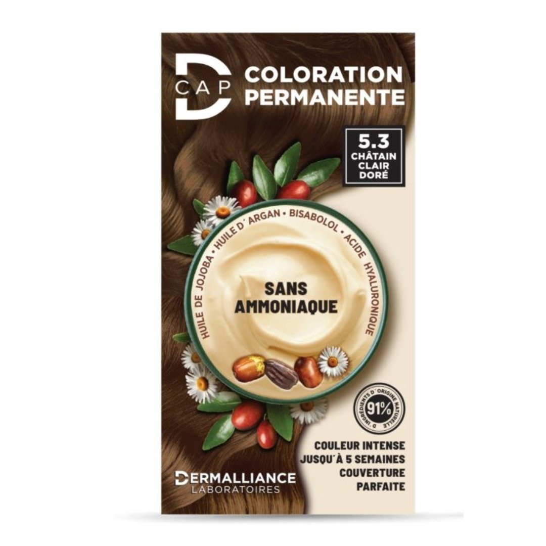 D-CAP-coloration-N°5.3-chatain-clair-dore.jpg D-CAP Coloration N°5.3 Chatain Clair Dore – Image 1