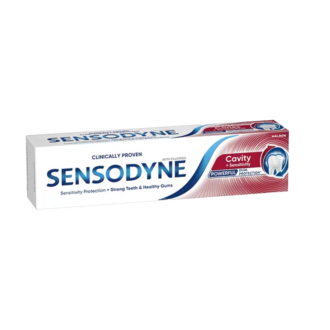 Dentrifrice-Sensodyne-CavitySensitivity-50ml-3.png Dentrifrice Sensodyne Cavity+Sensitivity 50ml – Image 1